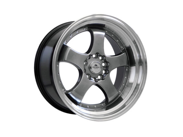 Forzza Flamber 7,5x17 5x120/112 ET35 74,1 Hyper Black / Lip Machined